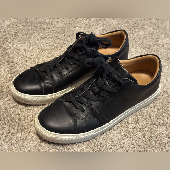 Greats Brooklyn black leather sneakers - Picture 1 of 6